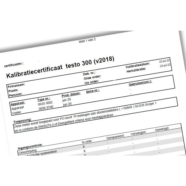 Testo 300 black editon All-in servicecontract
